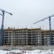 Ход строительства ЖК «Люксембург» (1 очередь). Февраль 2018. Фото.