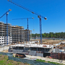 Ход строительства ЖК «Люксембург» (1 очередь). Май 2018. Фото.
