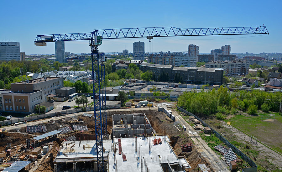 Ход строительства ЖК «Люксембург» (2 очередь). Май 2018. Фото.