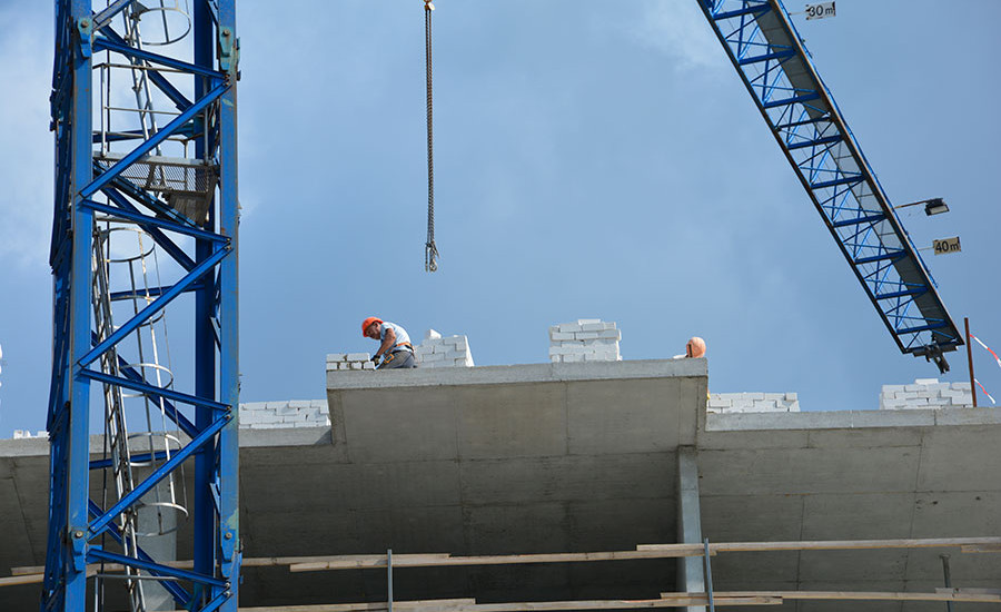 Ход строительства ЖК «Люксембург» (1 очередь). Август 2018. Фото.