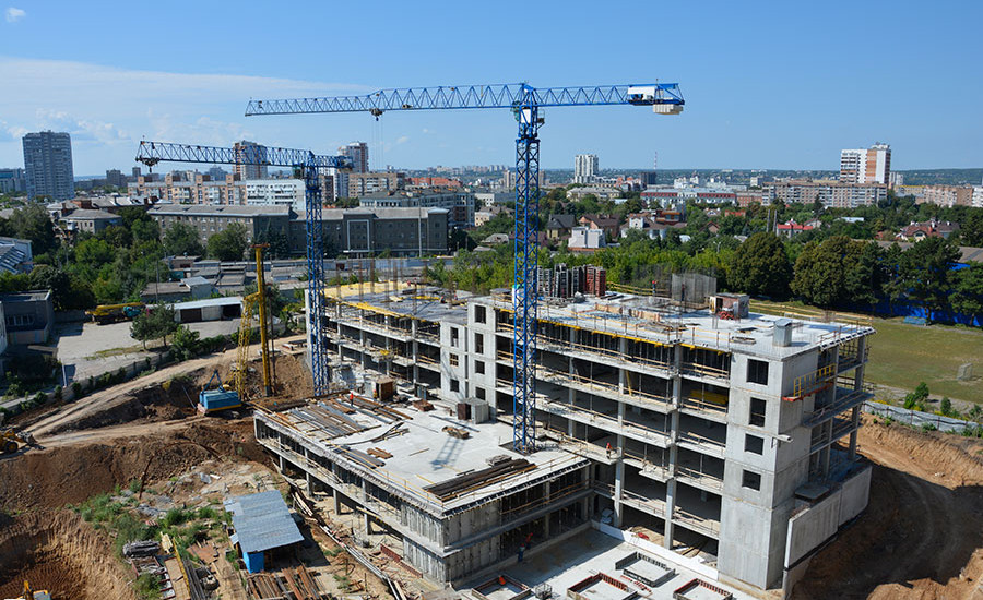 Ход строительства ЖК «Люксембург» (2 очередь). Август 2018. Фото.