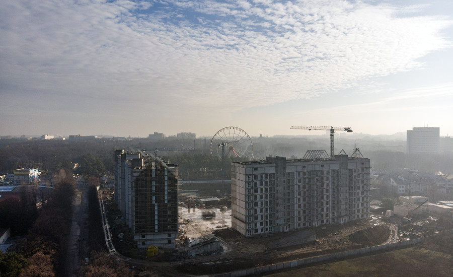 Ход строительства ЖК "Люксембург"  I очередь, январь 2020