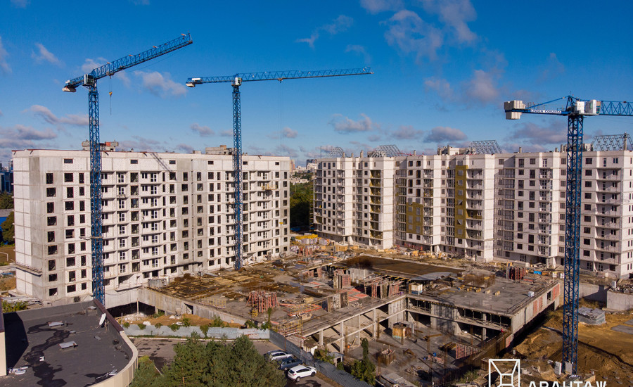 Ход строительства ЖК "Люксембург"  II очередь, октябрь 2019